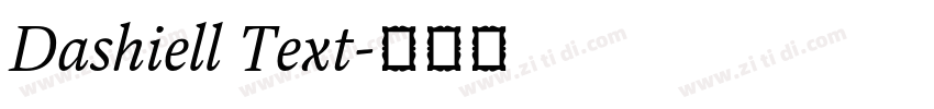 Dashiell Text字体转换 Dashiell Text字体转换